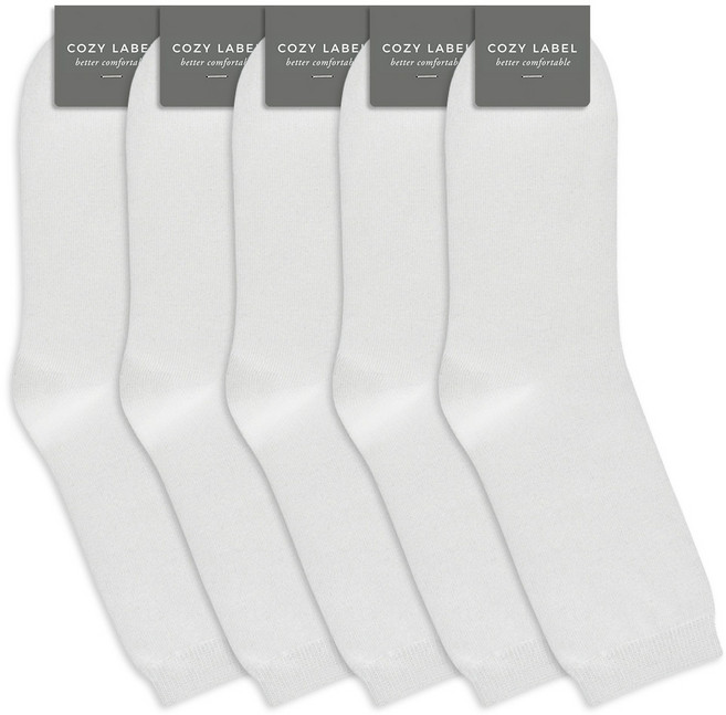 코지라벨 남성용 빅사이즈 프리미엄 더블코튼 양말 5켤레 세트