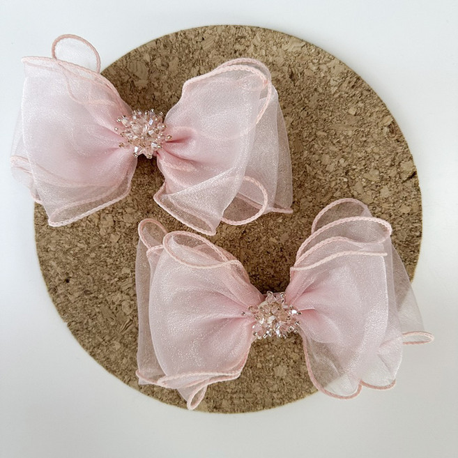 비솔 로얄 리본 집게 머리핀 A 2p