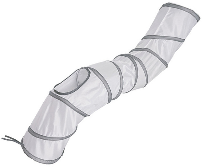 고양이 둥둥펫 S자형 숨숨 터널 장난감, 혼합색상, 1개