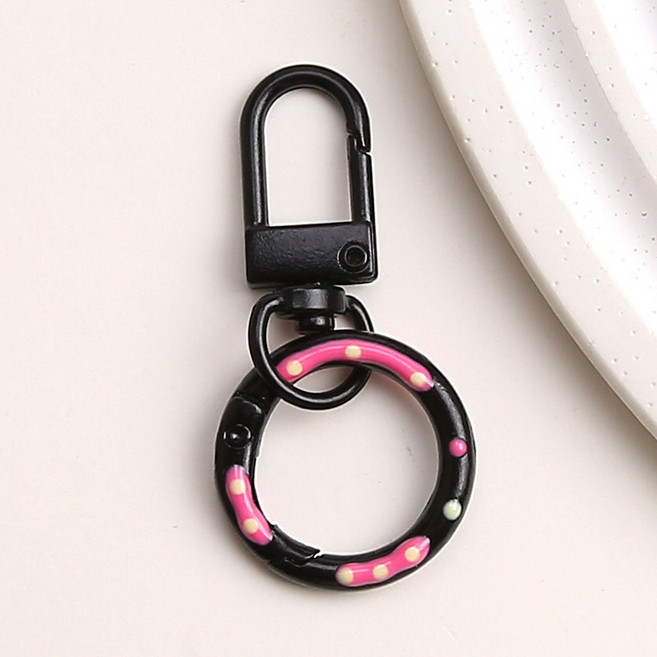 마켓피아 링 가방 연결 부자재 열쇠고리, 블랙, 20개