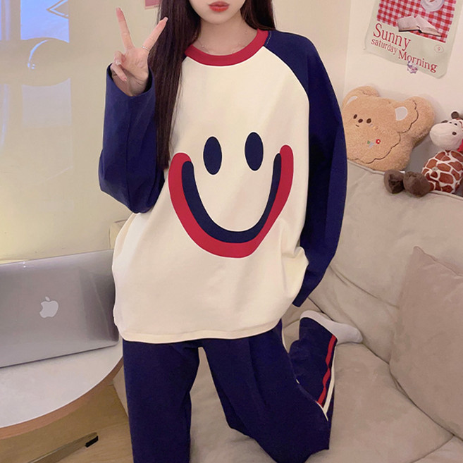 안나앤코 여성용 긴팔 잠옷 파자마 상하의 세트