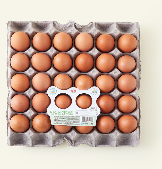 농업회사법인(주)이도팜 안심 신선대란 1.56kg, 1개, 30구