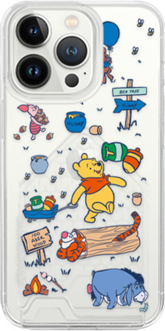 디즈니 곰돌이푸 투명 언더카드 휴대폰 케이스