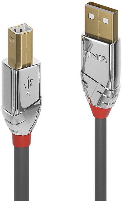 LINDY 林帝 CROMO USB2.0 Type A 公 to Type B 公 傳輸線, 7.5m, 1條