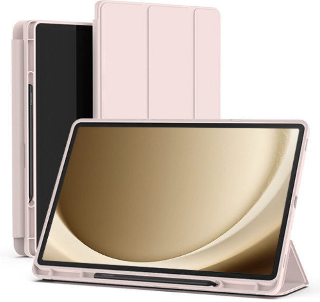 신지모루 스마트커버 펜슬 수납 태블릿 케이스, 핑크 샌드, 1개