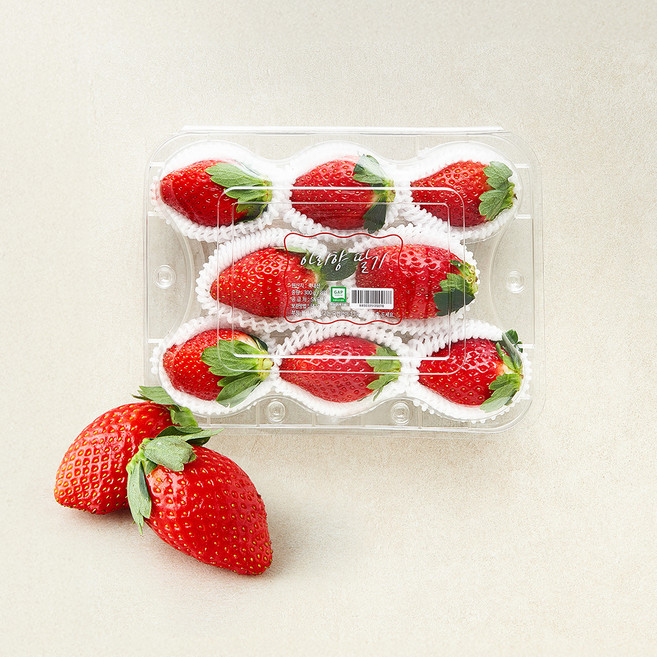 GAP 인증 홍성 아리향 딸기 8입, 300g, 1개