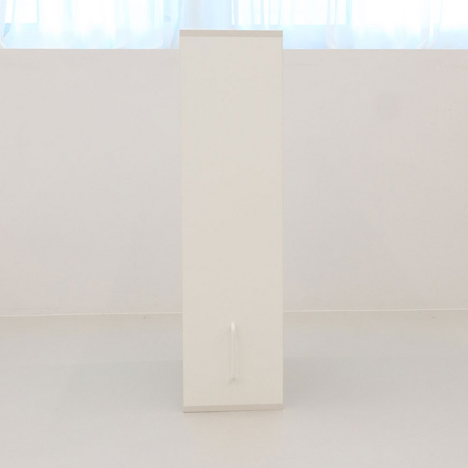 무드핏 슬라이딩 냉장고 1단 틈새장 상부장 300, 코튼화이트