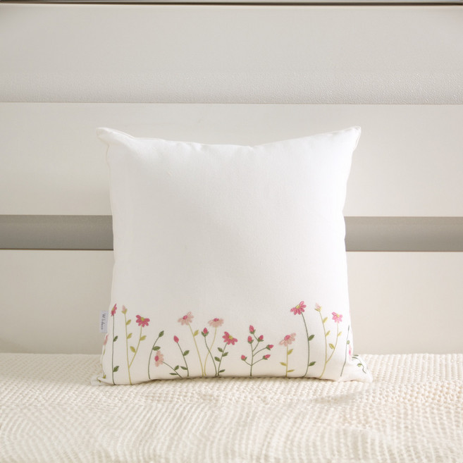 우리앤데코 자수 사각 쿠션커버