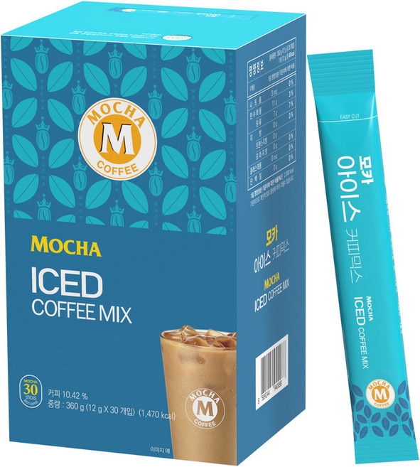 모카씨엔티 아이스 커피믹스, 1개, 30개입, 12g