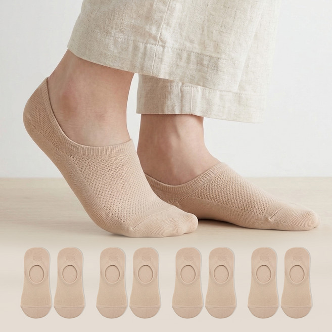 레노마 여성용 마이크로화이버 통기성 양말 5족