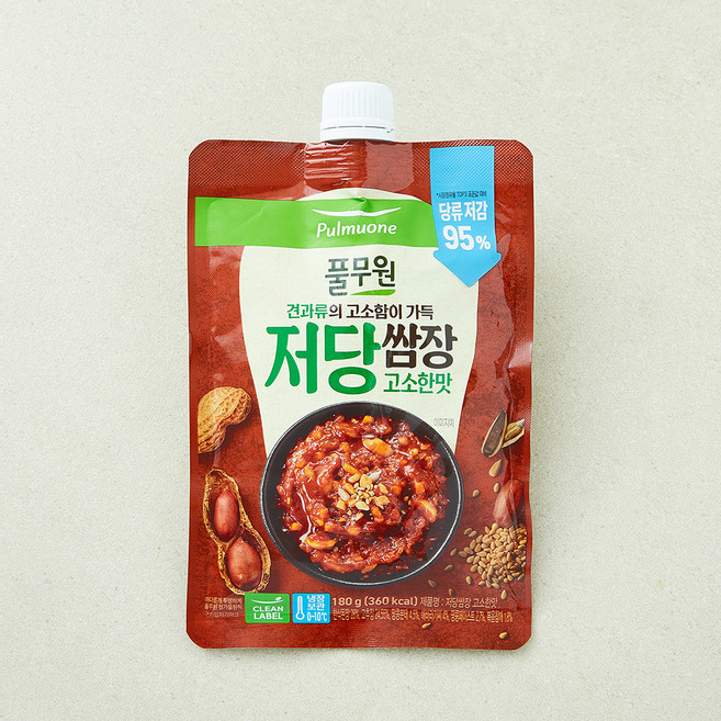 풀무원 저당쌈장 고소한맛 (냉장), 180g, 1개