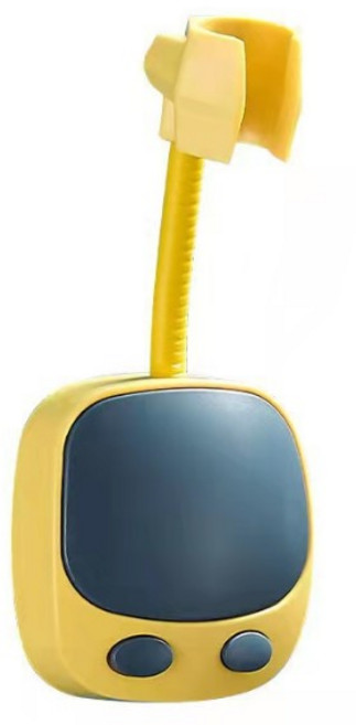 withWIN 자바라 샤워기홀더 샤워기 거치대 2p, 옐로우