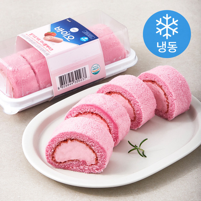 매일 데르뜨 by 바이오 딸기요거트 미니 롤케이크 (냉동), 105g, 1개