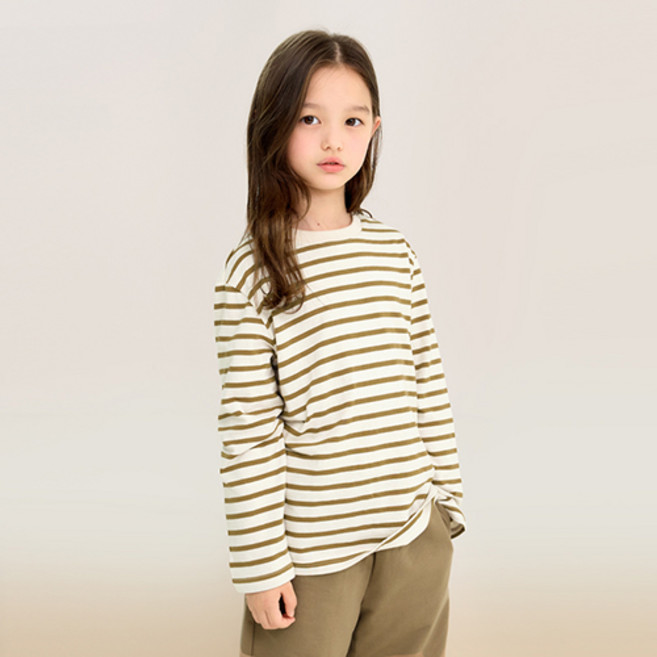 유니프랜드 아동용 스트라이프 티셔츠
