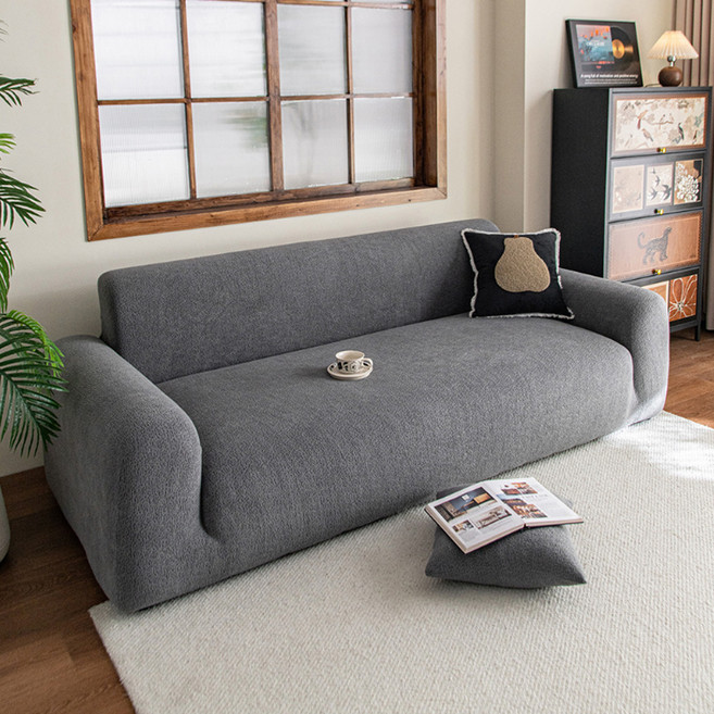 러빙랩 플랙시아 고탄력 만능 쇼파커버, 진그레이, 1개