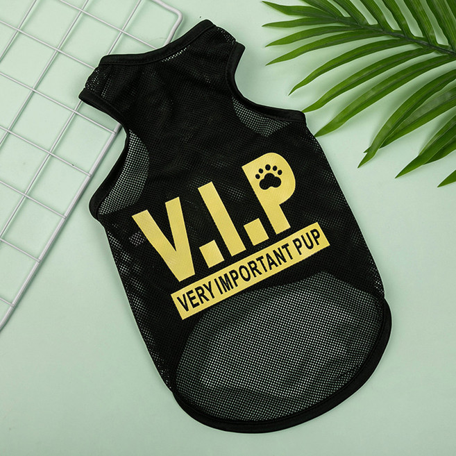 아티펫 블랙 메쉬 포인트 조끼, VIP, 1개