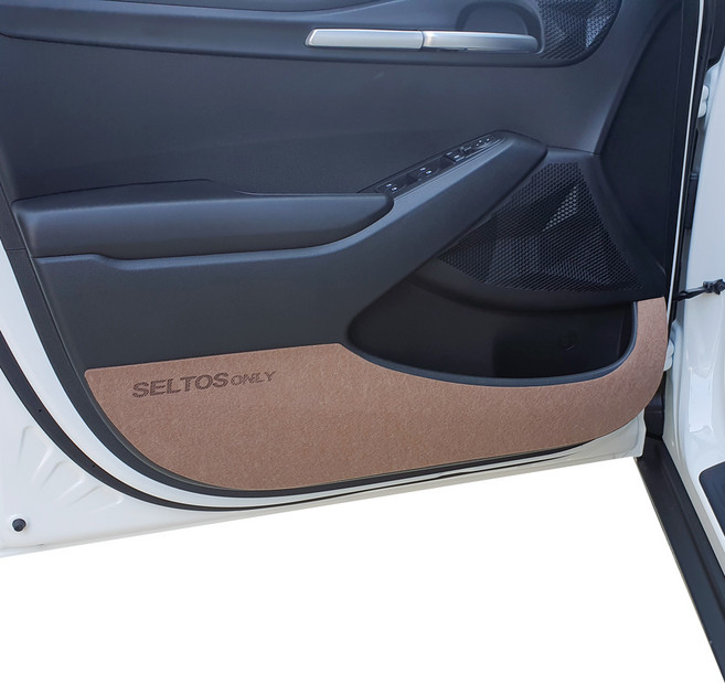 다오토 자동차 도어커버 스크래치 방지 튜닝 보호 용품 4p, 기아 더뉴셀토스 2022년형~, 브라운