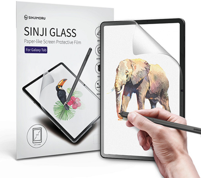 신지모루 종이질감 태블릿 액정보호필름, 1개
