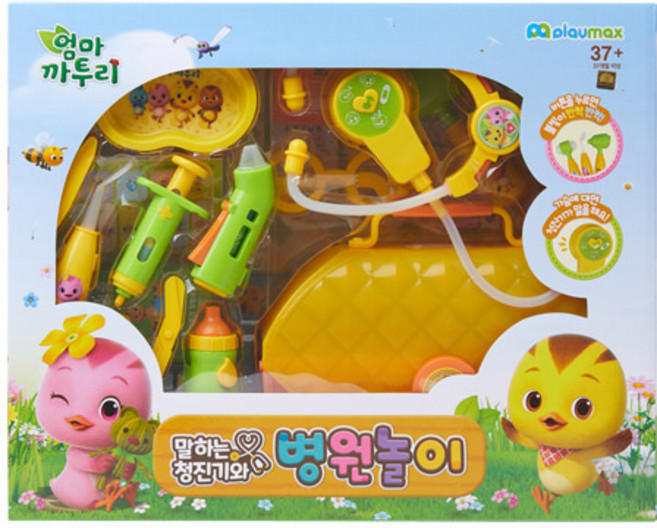 플레이맥스 엄마 까투리 말하는 병원놀이, 혼합색상, 1개