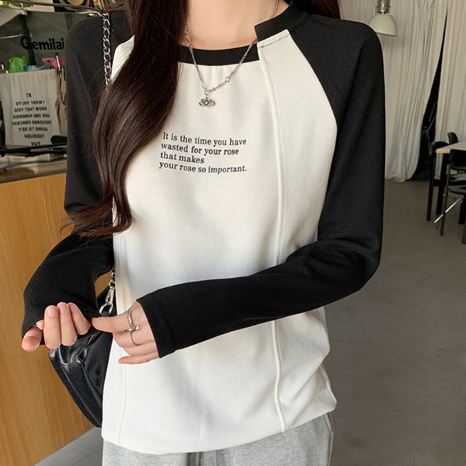 Awesomeful 女款 Michelega 拼接長袖T恤 A26SPT011504