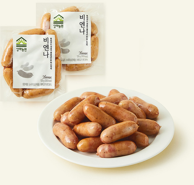 상하농원 비엔나, 120g, 2개