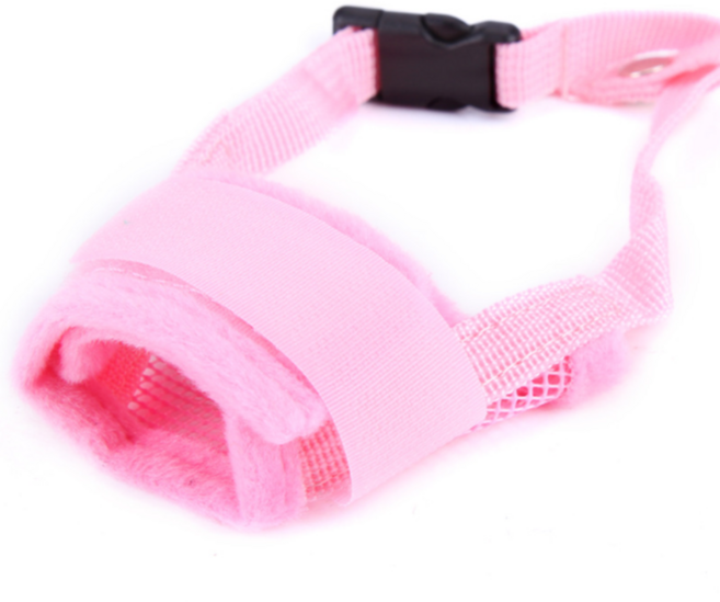 메종퓨프 강아지 젠틀 리더 소형견 대형견 중형견 짖음방지 입마개 XXL, 핑크, 1개