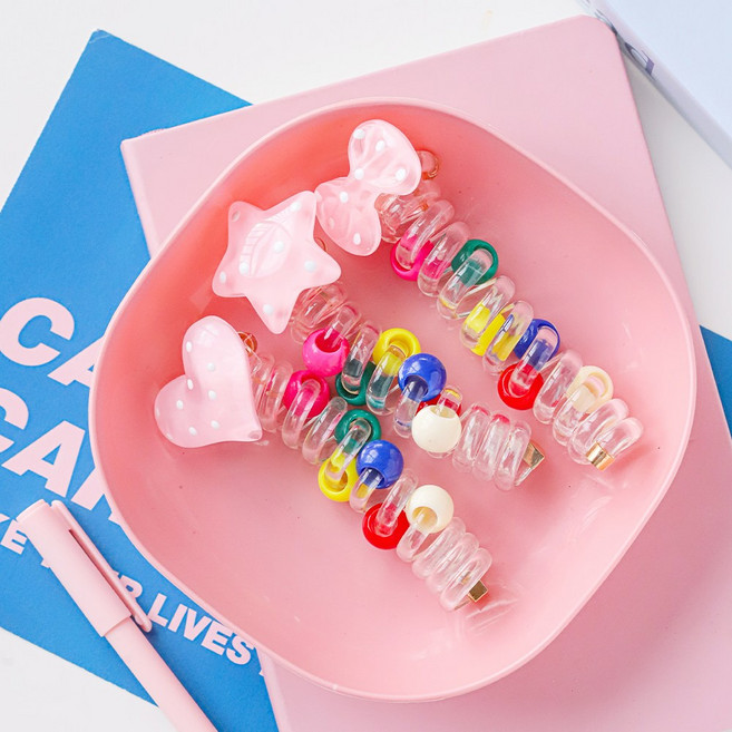 아기코끼리 러블리 스프링 머리끈 3종 세트