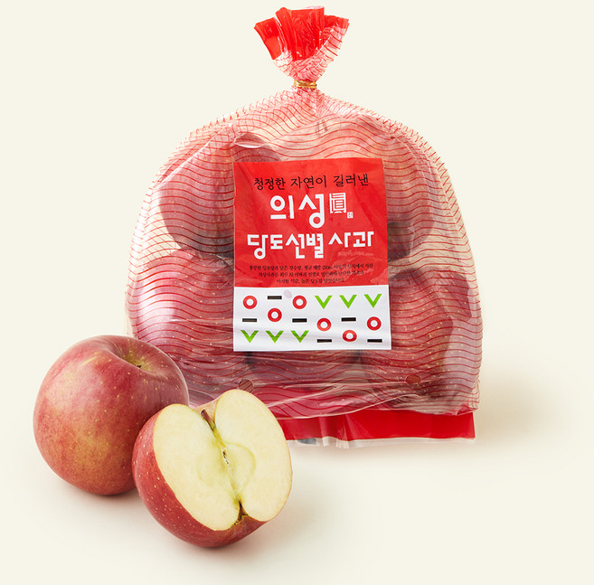 가족 당도선별 의성진 사과 소과 5~6입, 1개, 1kg
