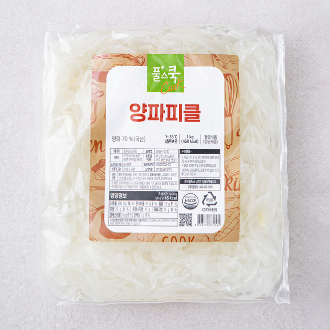 풀스쿡 양파피클, 1kg, 1개