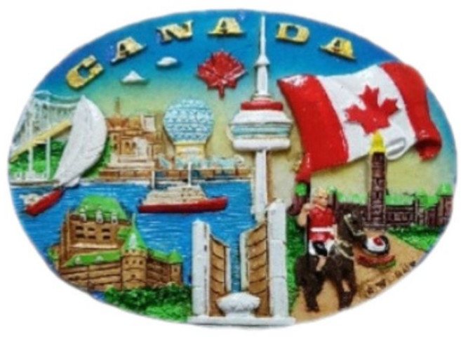 세계 여행 컬렉션 냉장고 자석, 아메리카캐나다A