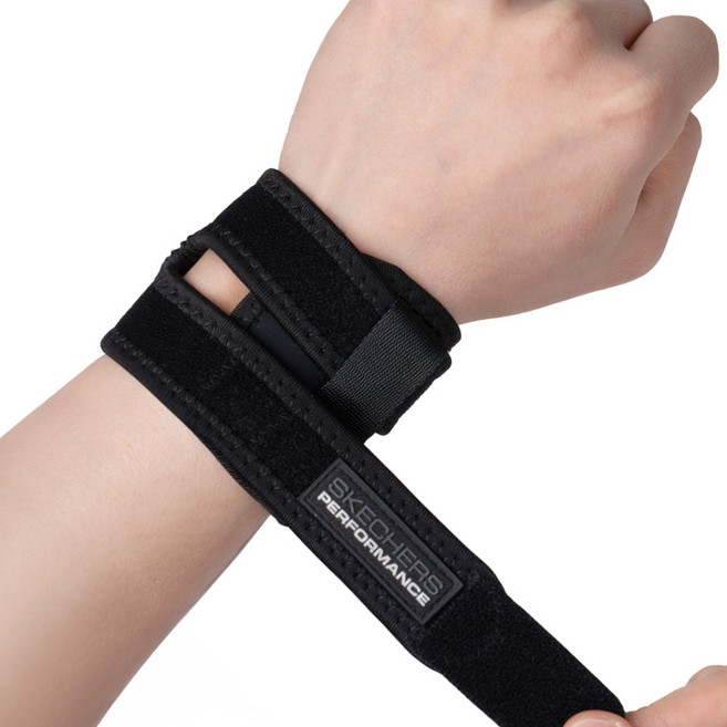 스케쳐스 퍼포먼스 손목 보호대 SPG-W10, 블랙, 1개