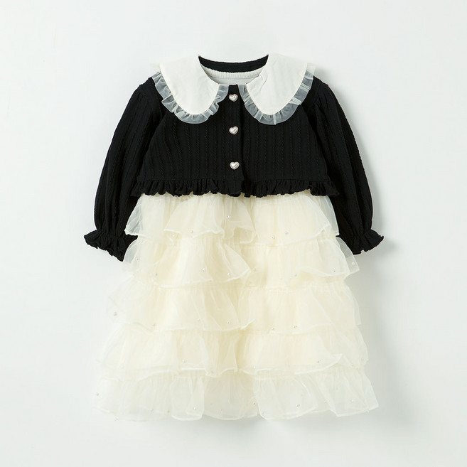 여아용 펄프릴 원피스 세트