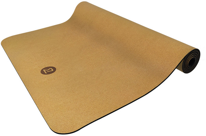 비핏 코르크 요가매트 TPE 8mm, 시크블랙, 1개