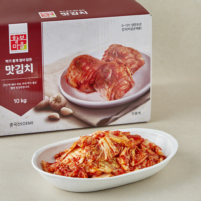 황보마을 맛김치, 10kg, 1개