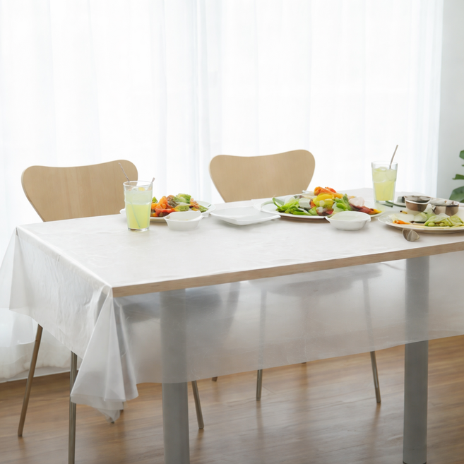 GUNU 일회용 위생 식탁보 115p, 투명, 1개, 100 x 140 cm