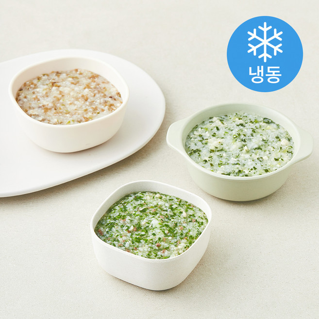 이너프 2단계 죽 3팩 4일 식단 C세트 450g (냉동), 1세트