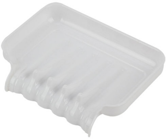 새드리 모던 물 잘 빠지는 비누받침, 화이트, 1개