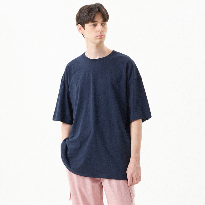 오티디 프리미엄 16수 오버핏 무지 통기성 반팔 티셔츠 OT19001