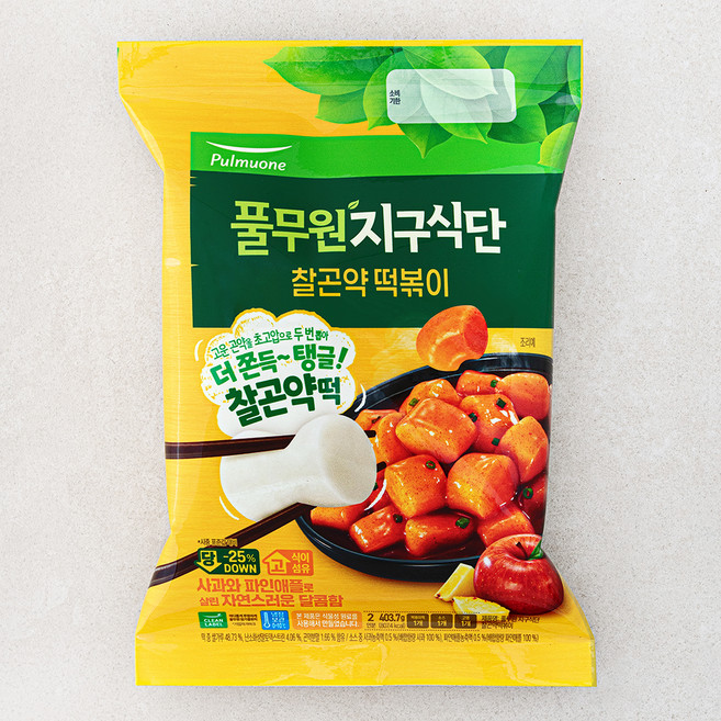 풀무원 지구식단 찰곤약 떡볶이 2인분, 403.7g, 1개