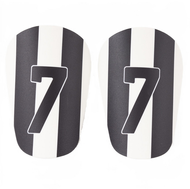 리즈제이니 모던 심플 축구 정강이 신가드 2p, 블랙 화이트, 1세트