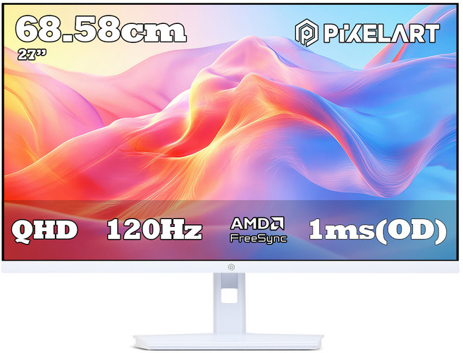 픽셀아트 QHD 제로베젤 모니터, 68.58cm, PAQ2710W(일반)