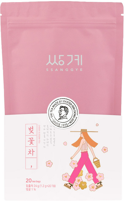쌍계명차 벚꽃차 티백, 1.2g, 20개입, 1개