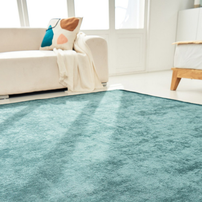 수앤우디자인 아쿠아클린 셔닐사 워셔블 물세탁 방수 사각 러그