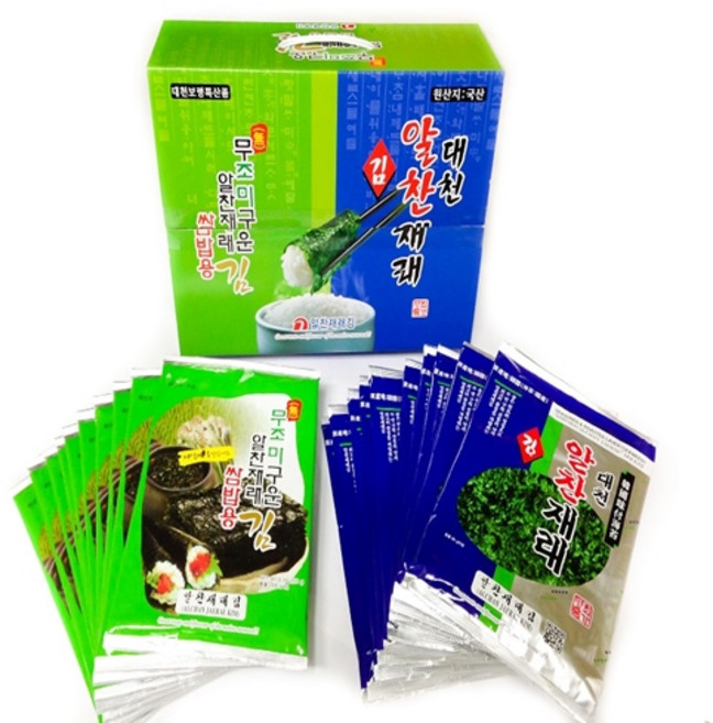 알찬재래김 6호 반반 선물세트, 1세트