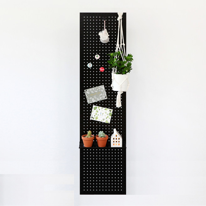 타공판 300x1200mm, 1개, 블랙