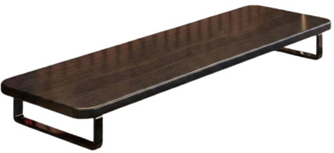 모드플러스 와이드 스틸 프레임 데스크테리어 80cm, 월넛