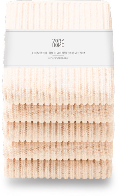 보리홈 커피행주 크림, 5개