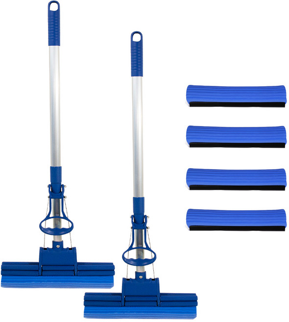 마이닝 A타입 펄프 청소기 밀대 블루 2p + 펄프리필 6p 세트, 1세트