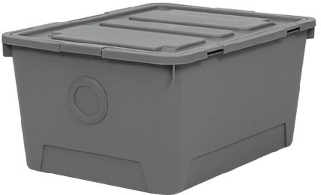 올리빙 도트 리빙박스, 크림그레이, 1개