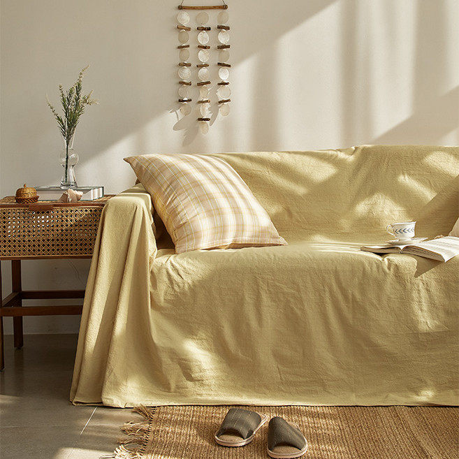 베베데코 베이직 쇼파커버, 옐로우, 1개